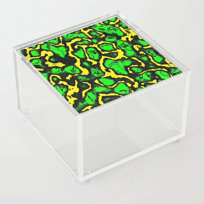 Ancient emerald green and gold Acrylic Box