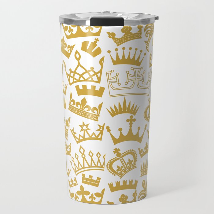 seamless pattern with crown Travel Mug