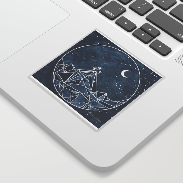 Night Court moon and stars Sticker