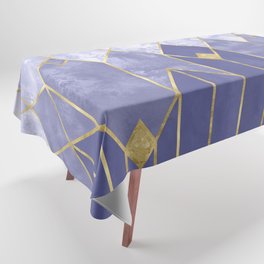 Very Peri 2022 Color Of The Year Violet Periwinkle Geometric Art Deco Diamonds Tablecloth