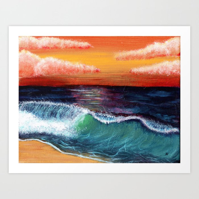 Waves of the Sea Art Print
