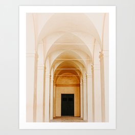 Symmetrical Peach Arches . Sevilla, Spain Art Print