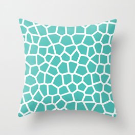 Retro Memphis Style Stained Glass 423 Throw Pillow