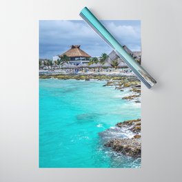 Mexico Photography - Beautiful Beach Resort On The Mexican Coast Wrapping Paper