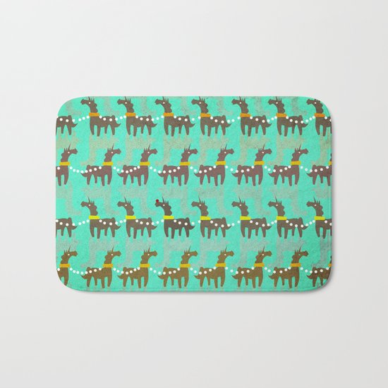 Unicorn Red Nose Bath Mat