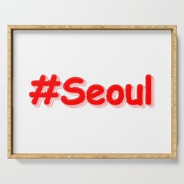 "#Seoul" Cute Design. Buy Now Serving Tray