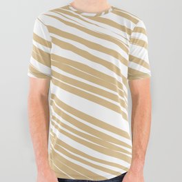 Light yellow stripes background All Over Graphic Tee