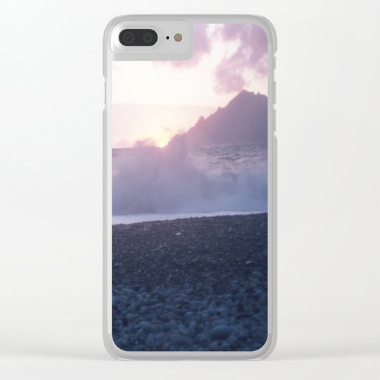 Crash into me - Romantic Sunset @ Beach #2 #art #society6 Clear iPhone Case