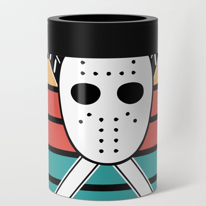 Ice Hockey Player Design Cross Checking It'S How I Hug Can Cooler