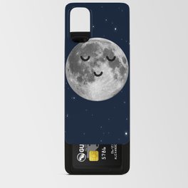 Peaceful Happy Moon in Space Midnight Stars  Android Card Case