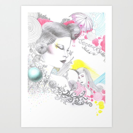 Rainbow Tears Art Print