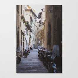 Mopeds & Alleys  |  Travel Photography Canvas Print