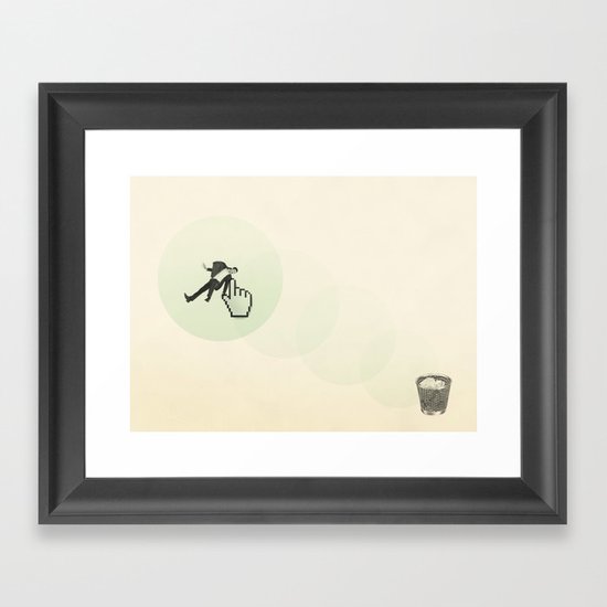 trash man Framed Art Print