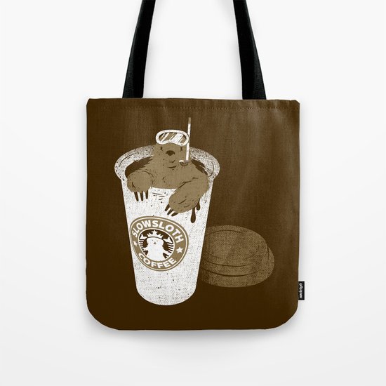 SlowSloth Coffee Dive Tote Bag