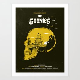 The Goonies art movie inspired Kunstdrucke | Illustration, Typography, Digital, Graphicdesign, Boat, Geek, Skull, Movie, Film, Graphic Design 