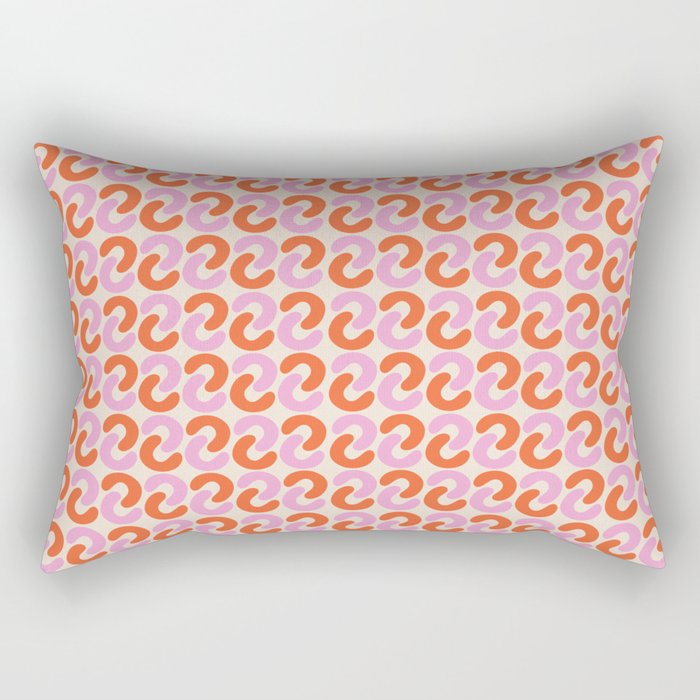 Funky retro 70s pattern Rectangular Pillow