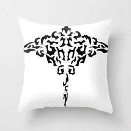 Ray in shapes Throw Pillow