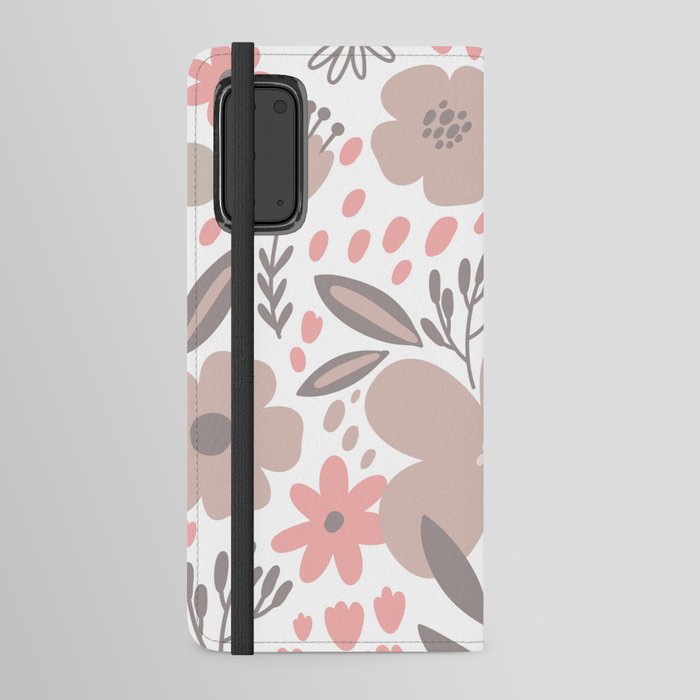 Boho floral art Android Wallet Case