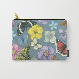 Alaska Butterflies and Flowers Carry-All Pouch