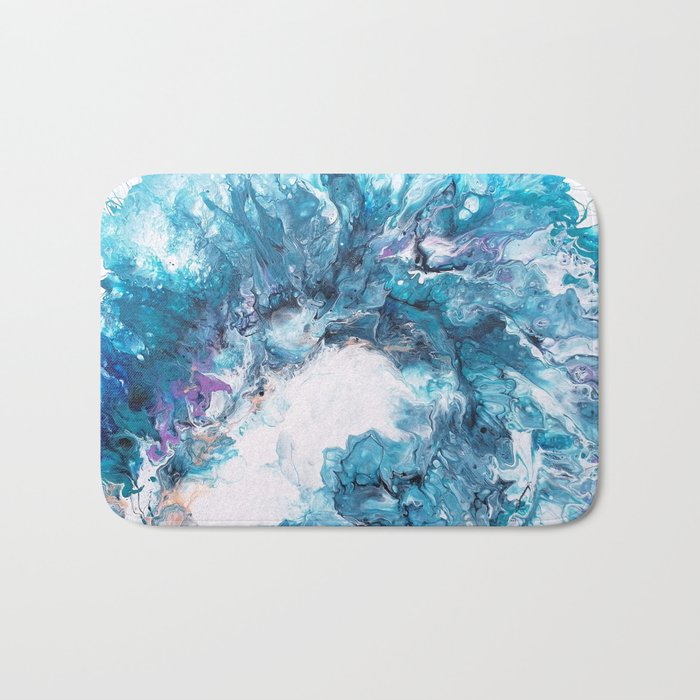 A trip to the seashore watching the waves Bath Mat