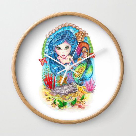 The Mermaid Wall Clock