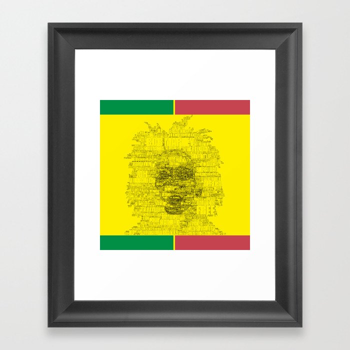 Words of Reggae Framed Art Print