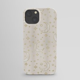 Celestial Pearl Moon & Stars iPhone Case