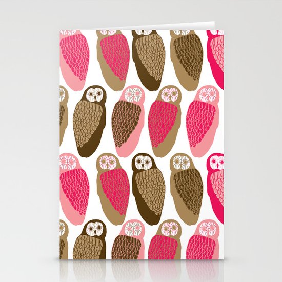 Owls Stationery Cards