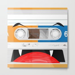 The cassette tape Vampire Metal Print | Cassette, Graphicdesign, Art, Digital, Dracula, Arttape, Vampire, Pattern, Tape, Miusic 
