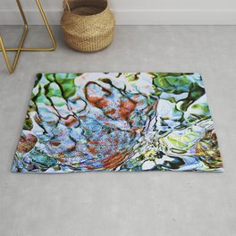abstract stone and running water 1 Rug