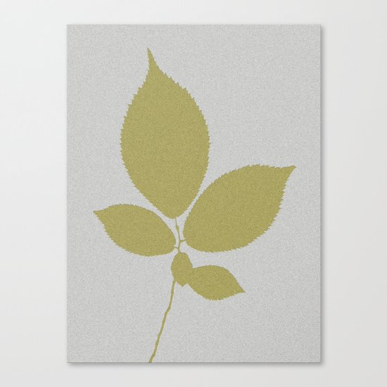 Vert et feuille d'or Canvas Print