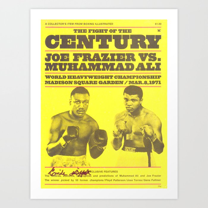 Boxers Ali vs Frazier Art Print