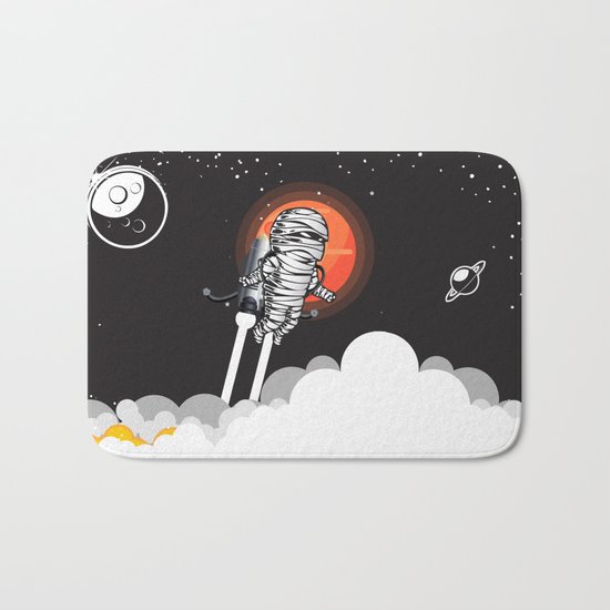 Mummy on Space Journey Bath Mat
