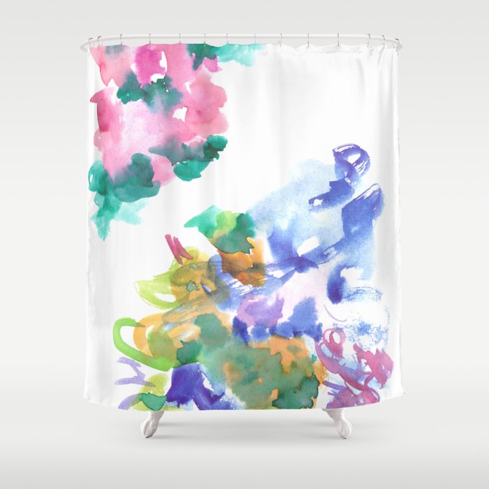 180802 Beautiful Rejection 4 Colorful Abstract Shower Curtain By