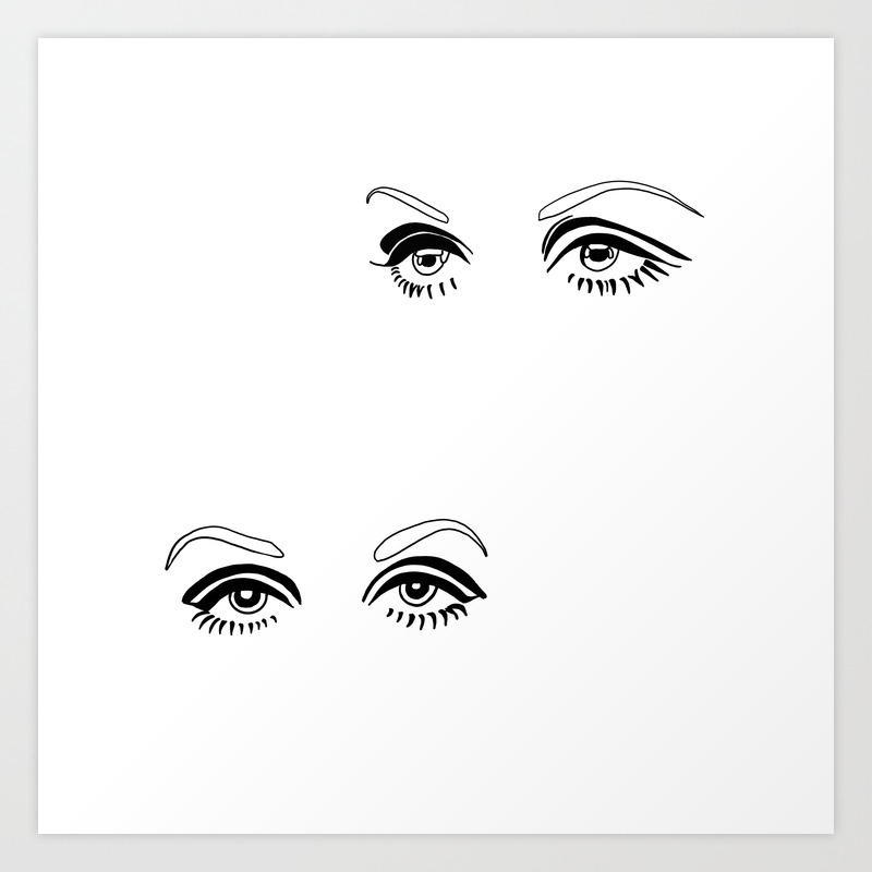 Twiggy Art Print By Hailey M Johnson | Society6