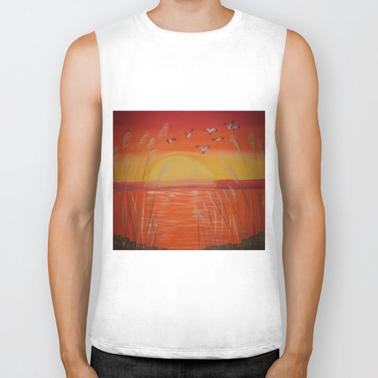 Sunset Biker Tank