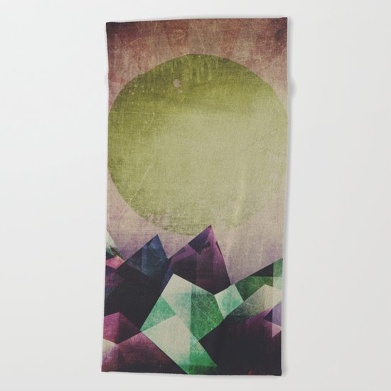 Top of the mountain Beach Towel