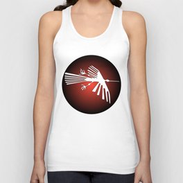 Geoglyph of the condor from Nazca Unisex Tank Top