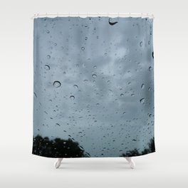 Raindrops on Glass Shower Curtain