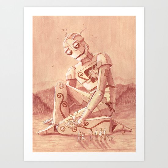 Giant Robot Art Print