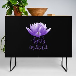 Lotus Flower Highly Meditated Relax Credenza