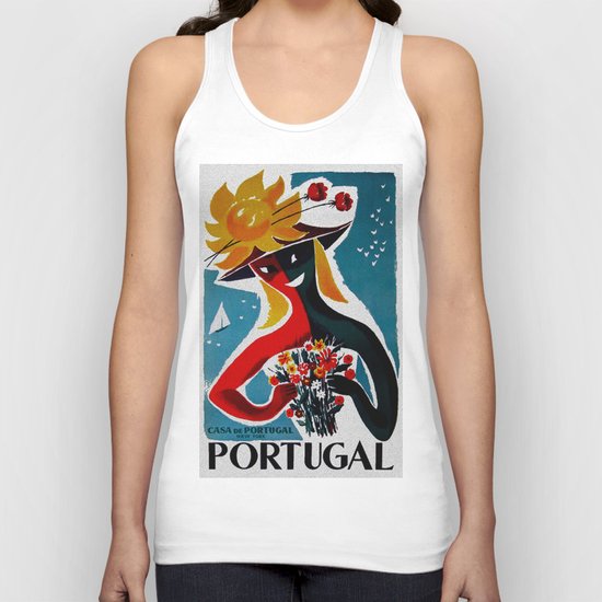 Portugal - Vintage Travel Unisex Tank Top