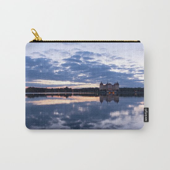 Fairy tale Castle - Fairytale Landscape Lake reflection blue hour on #Society6 Carry-All Pouch