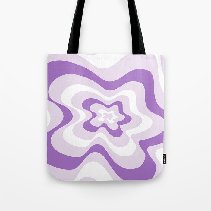 Abstract pattern - purple and white. Tote Bag
