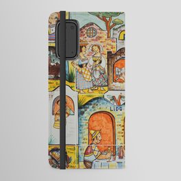 Italian culture illustrated on a wall of ceramic tiles | Amalfi coast Android Wallet Case