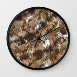 Brown Tie Dye Wall Clock