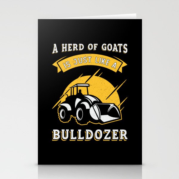 Like A Bulldozer Construction Worker Bulldozers Stationery Cards
