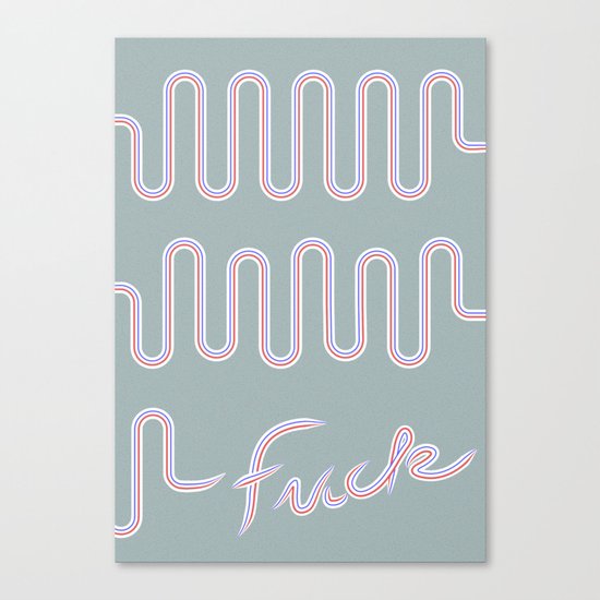 Fuck Conformity // Toothpaste #2 Canvas Print