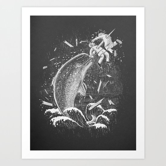 Narwhal Skewer Art Print