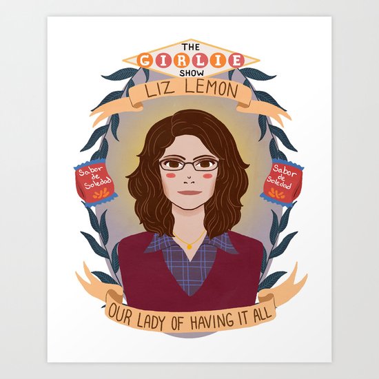 Liz Lemon Art Print